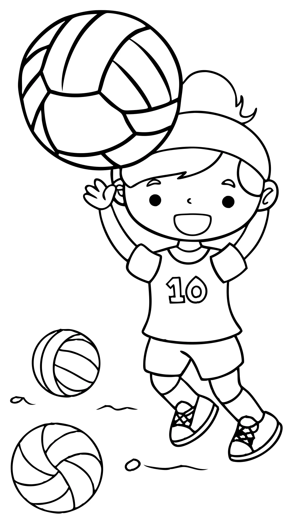 coloring pages for volleyball